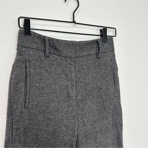 Wilfred Aritzia Jallade High Rise Wool Trouser Pant Tweed Grey 4 Preppy Classic - Picture 5 of 9